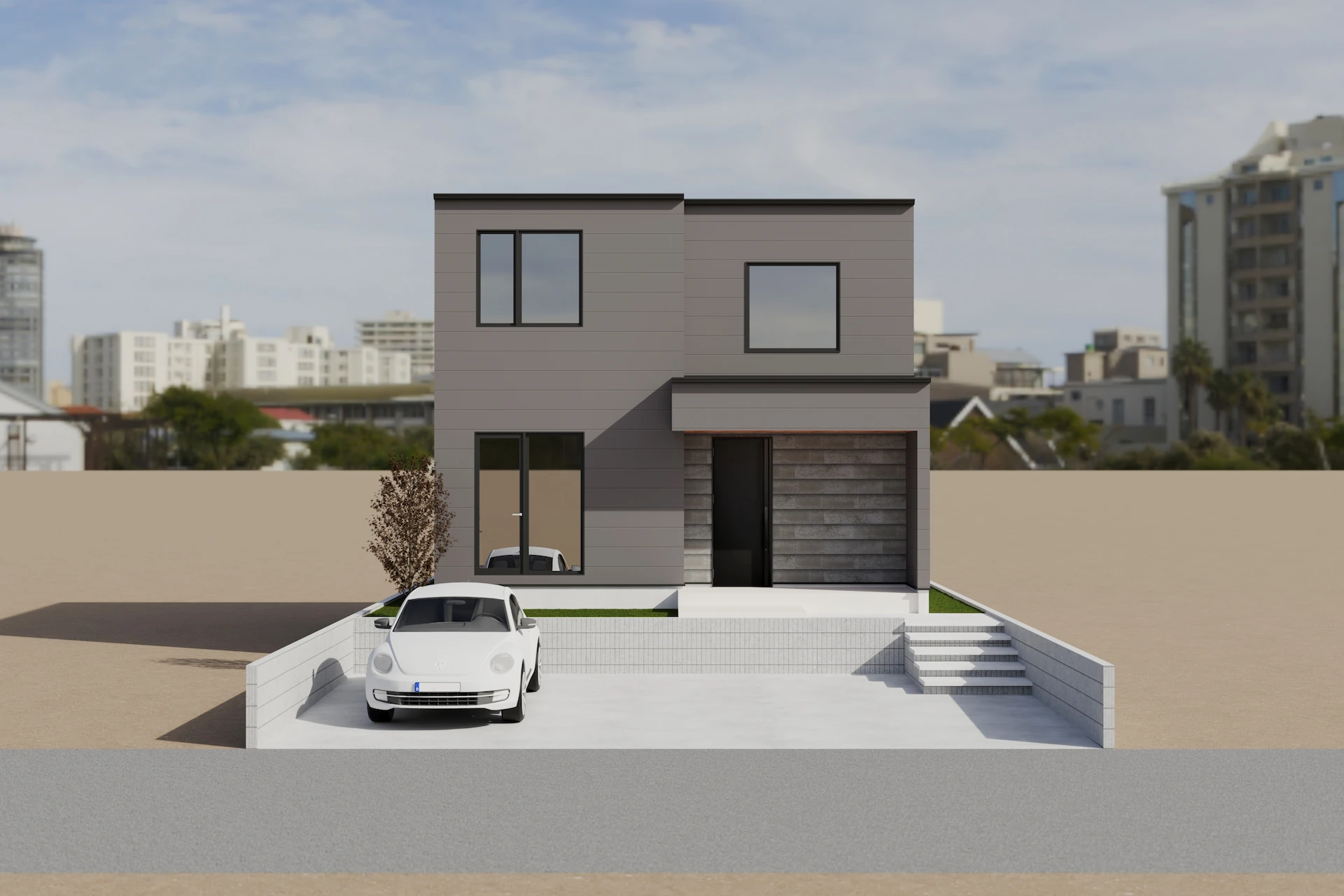 2階建てプラン02の外観
